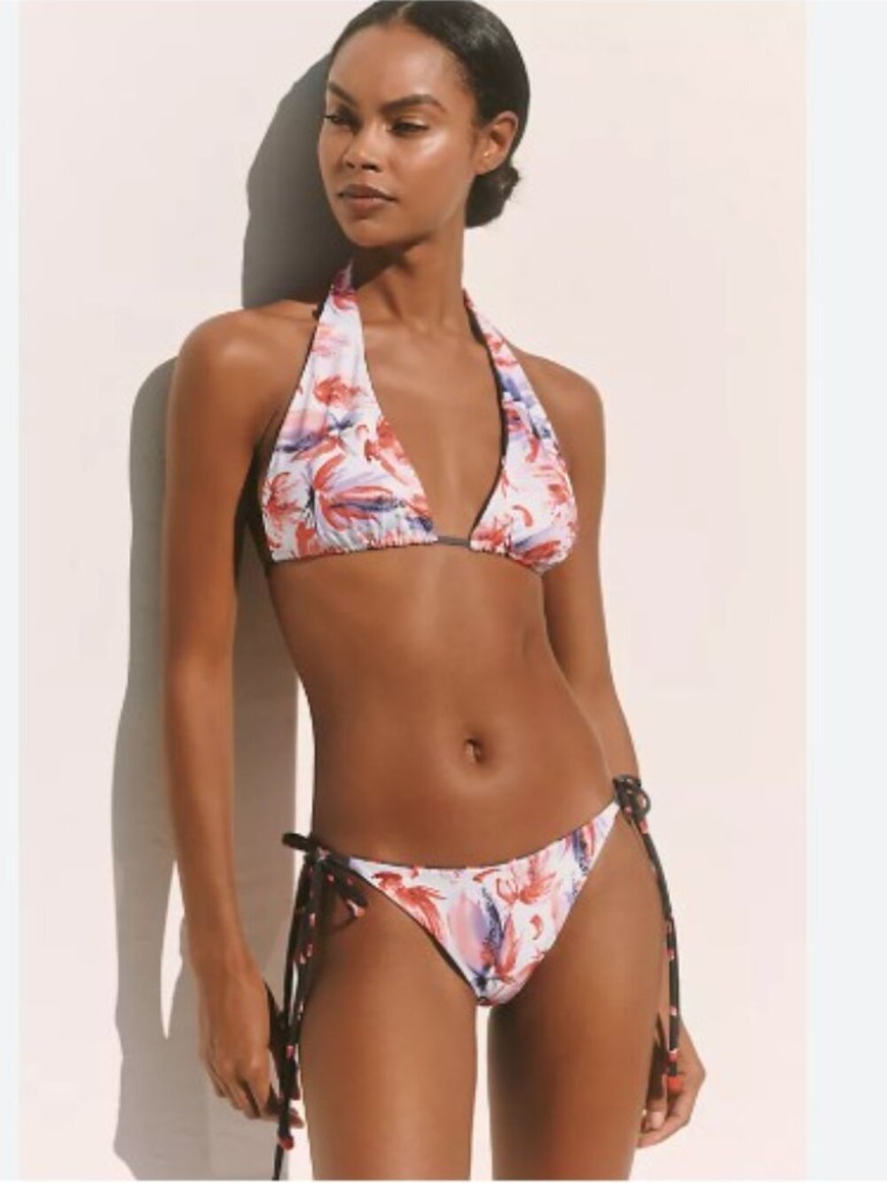 Sigal Anthropologie Multi Tie Reversible Bikini Top & Bottoms – Size Small – NWT